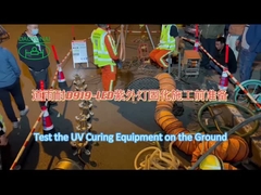 Curación ULTRAVIOLETA CIPP que alinea la longitud del equipo los 200m para la reparación municipal NO-DIG de la alcantarilla