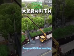 CIPP revestimiento reforzado con fibra UV curado en el lugar equipo de revestimiento de tuberías