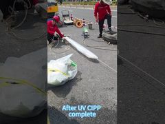 Rehabilitación eficiente de alcantarillado sin zanjas UV CIPP