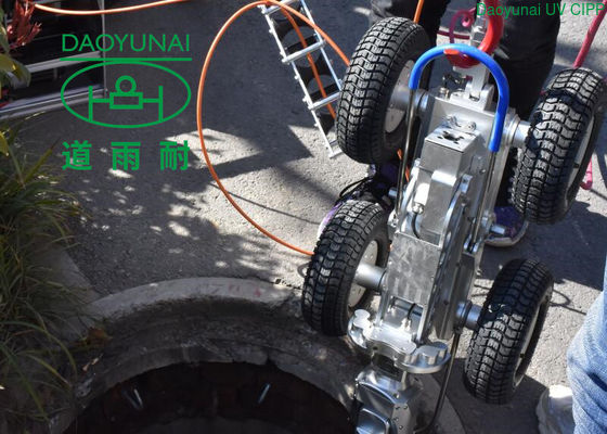 Cámara Mainline portátil de la correa eslabonada de la alcantarilla para los diámetros grandes de la red municipal de la inspección del tubo