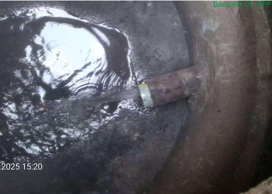 Instalación de revestimiento UV CIPP DN100 para reparación lateral rápida y sin excavación